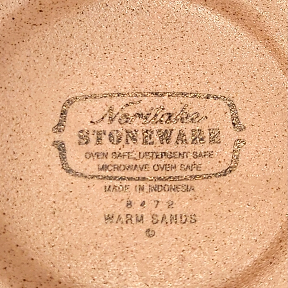 2 Noritake Warm Sands Soup Pasta Bowls  Vintage Stoneware, Oven & Microwave Safe - Picture 8 of 8